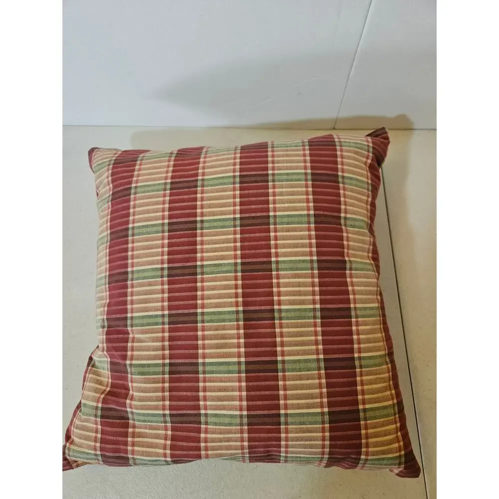 Vintage Handmade Merry Christmas Santa decorative throw pillow Primitive Country